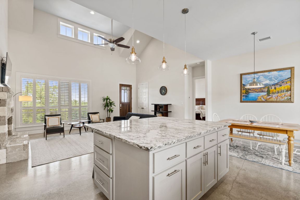 Dining room, Interior, Kitchen, Pendant Lights, Recessed Lighting