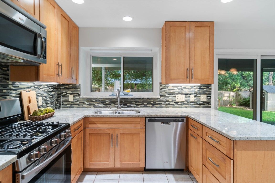 Interior, Kitchen, Recessed Lighting, Stainless Steel Appliances