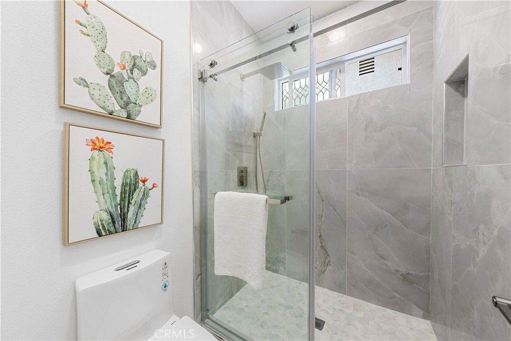 Bathroom, Glass Shower, Interior, Marble Walls