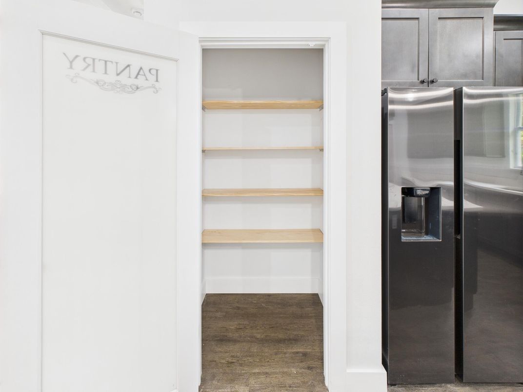 Interior, Stainless Steel Appliances, Wood Texture Flooring