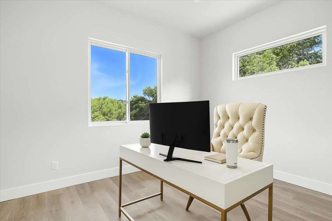 Home Office, Interior, Wood Texture Flooring