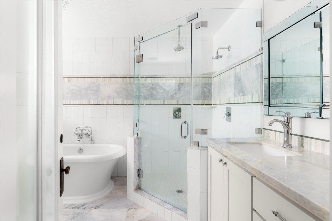 Bathroom, Glass Shower, Interior, Marble