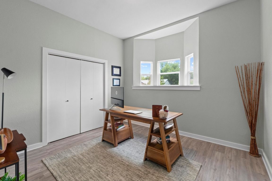 Home Office, Interior, Wood Texture Flooring