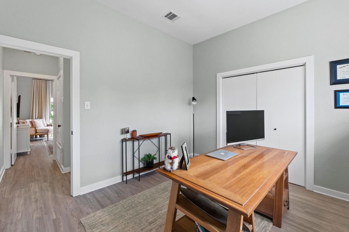 Home Office, Interior, Wood Texture Flooring