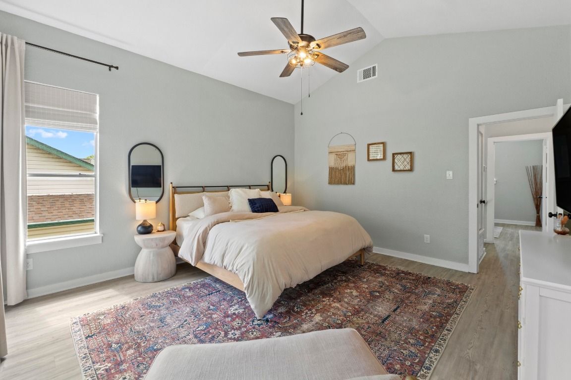 Bedroom, Interior, Wood Texture Flooring