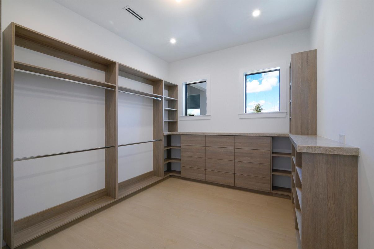 Interior, Recessed Lighting, Walk-in Closets, Wood Texture Flooring