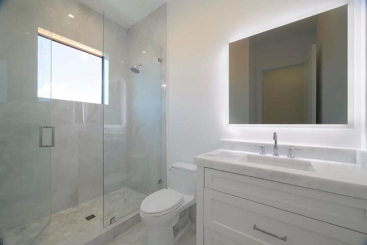 Bathroom, Glass Shower, Interior