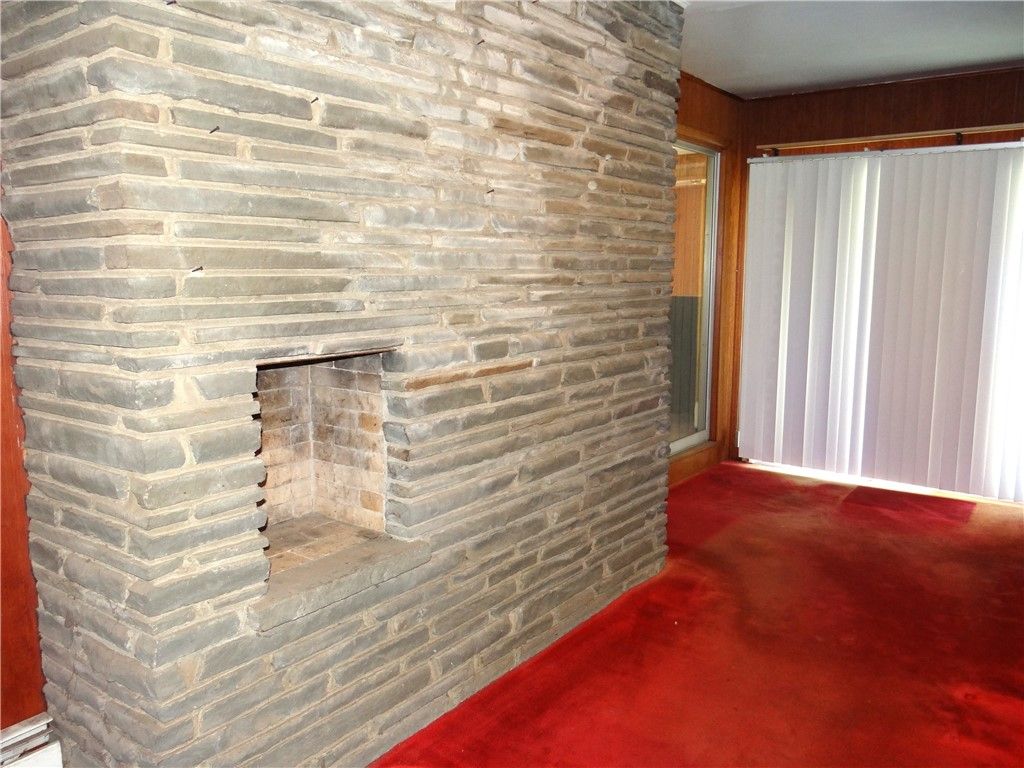 Empty room, Fireplace, Interior, Stone Walls