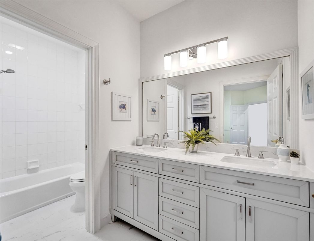 Bathroom, Dual Sink Vanities, Interior, Marble