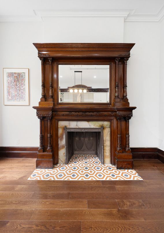 Fireplace, Interior, Piano, Wood Texture Flooring