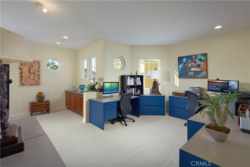 Home Office, Interior, Recessed Lighting