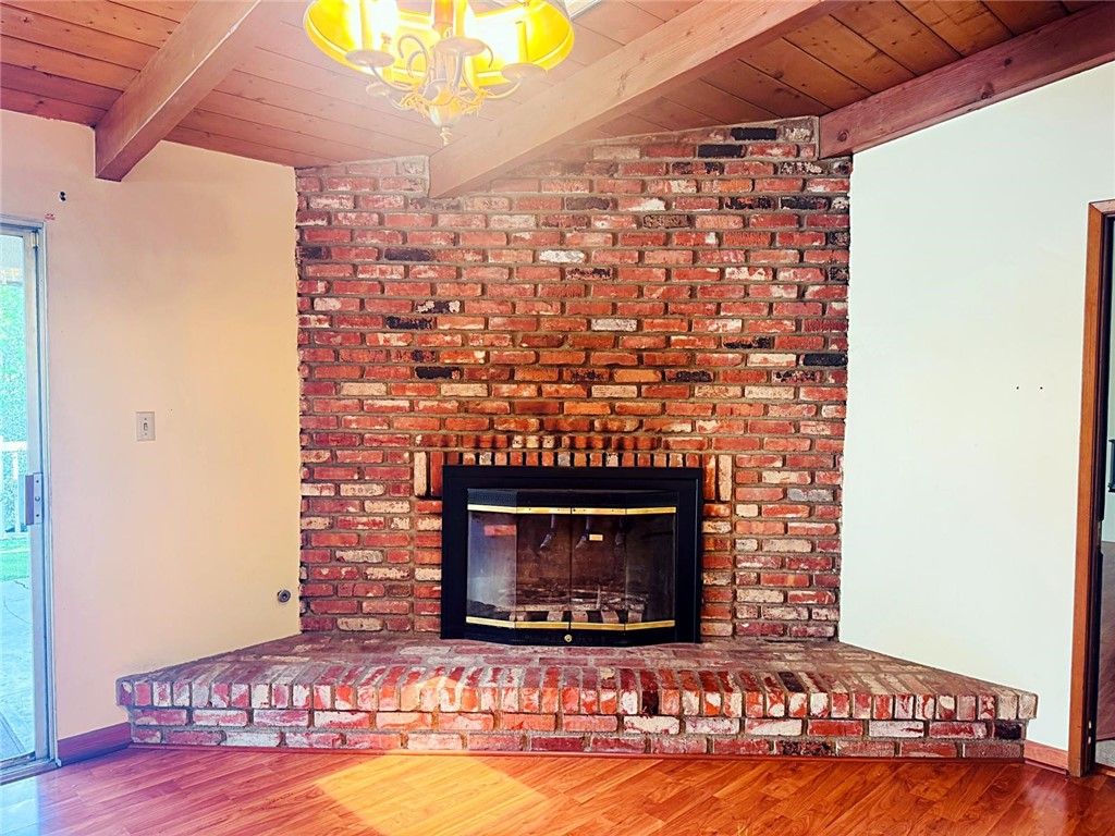 Fireplace, Interior, Stone Walls, Wooden Beams, Wooden Ceilings, Wood Texture Flooring