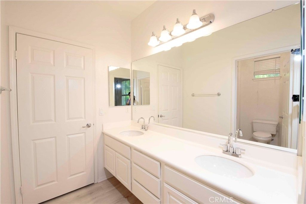 Bathroom, Dual Sink Vanities, Interior, Wood Texture Flooring