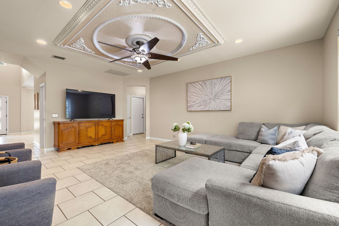 Interior, Living room, Recessed Lighting