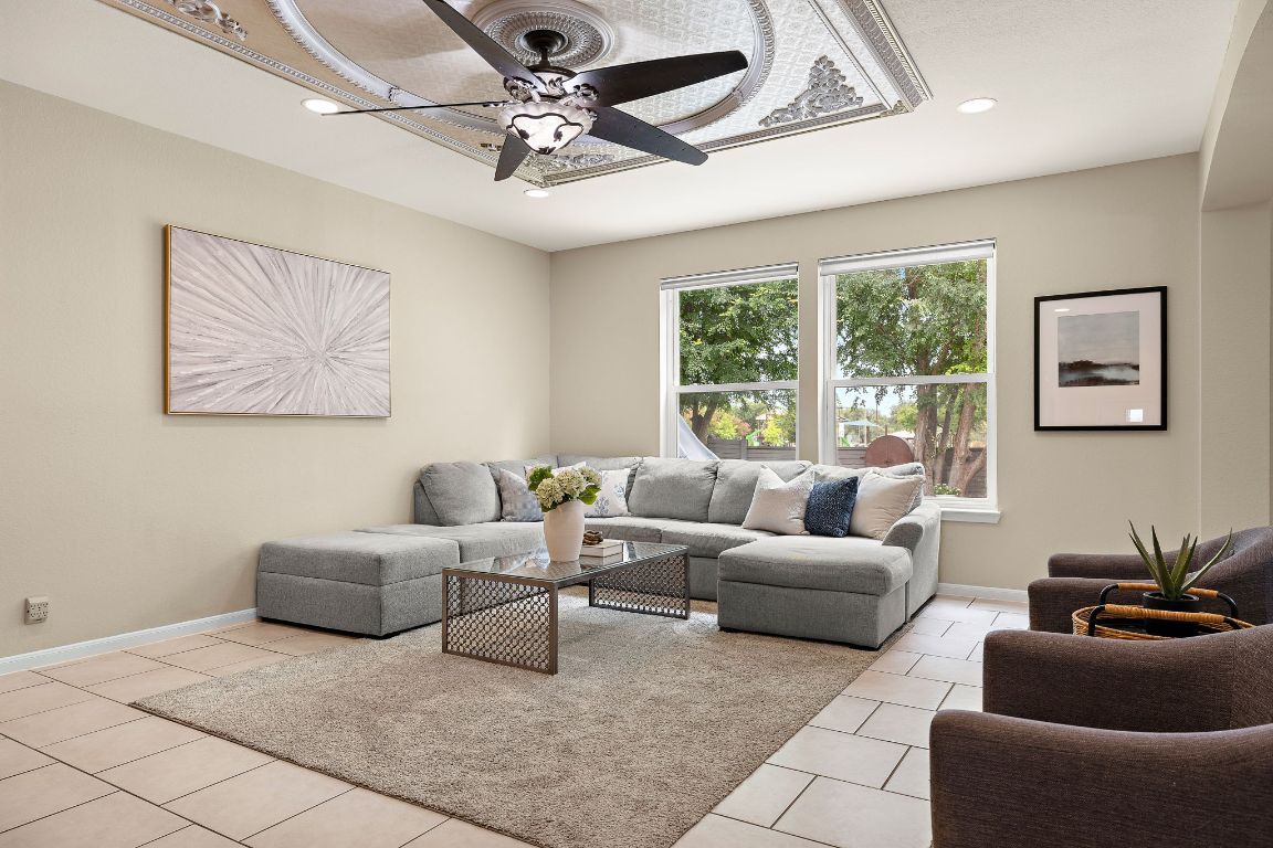 Interior, Living room, Recessed Lighting