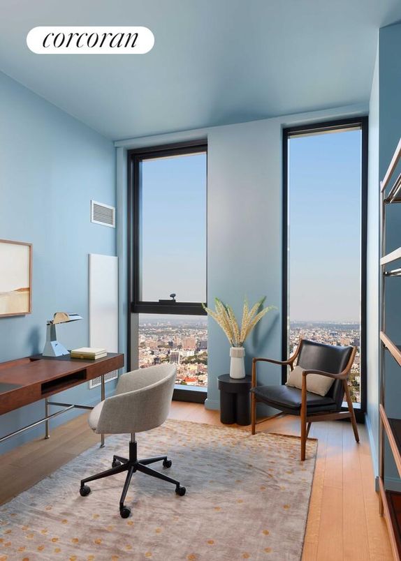 Home Office, Interior, Wood Texture Flooring