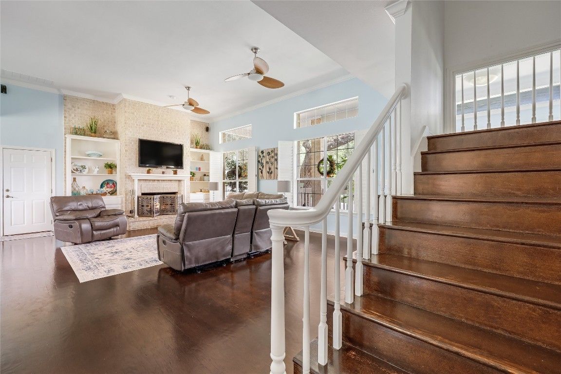 Fireplace, Interior, Living room, Wood Texture Flooring