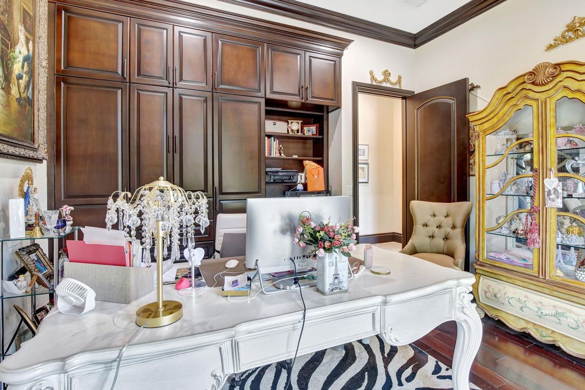 Home Office, Interior, Wood Texture Flooring