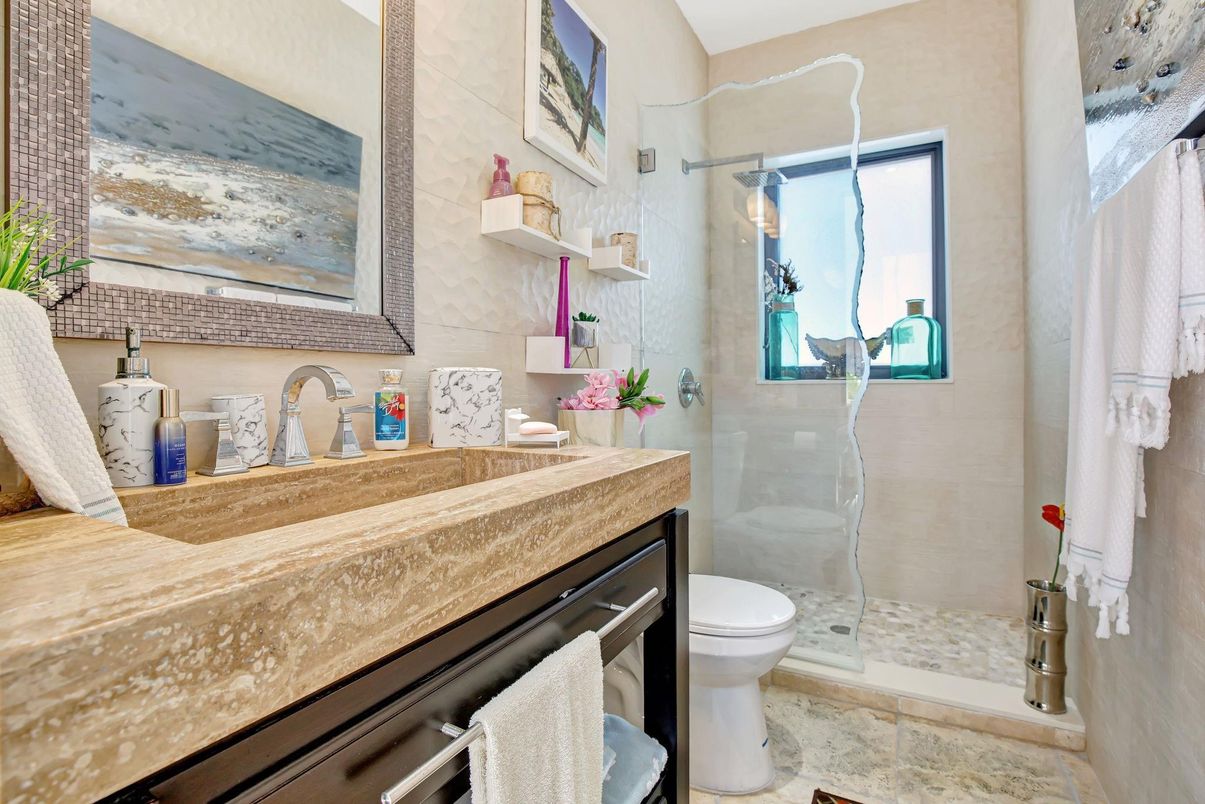 Bathroom, Glass Shower, Interior