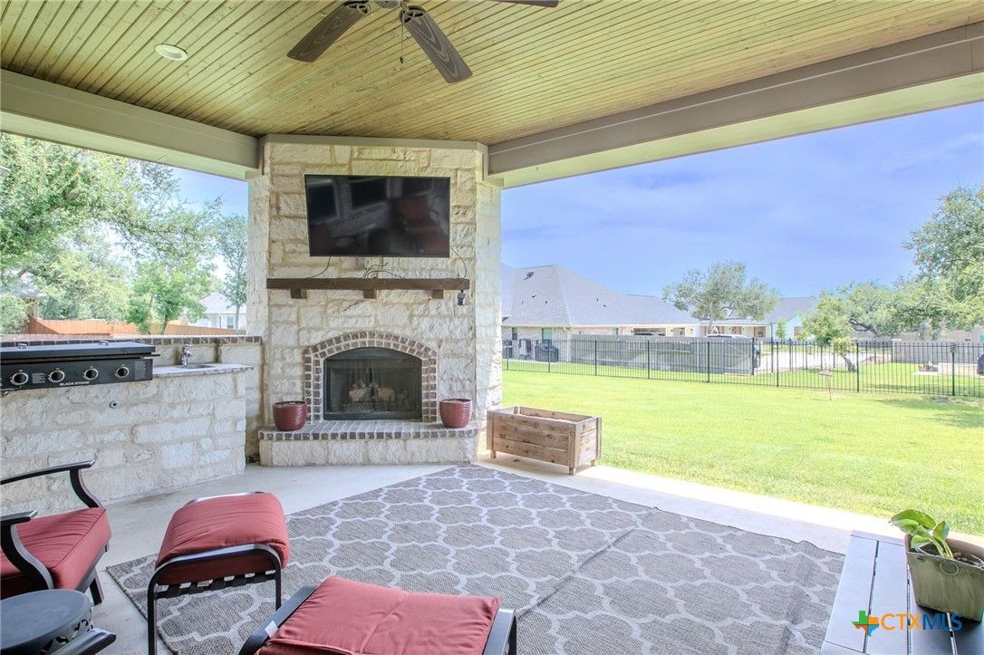 Backyard, Exterior, Fireplace