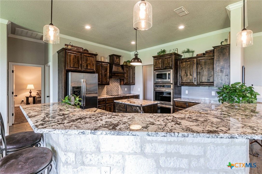 Interior, Kitchen, Pendant Lights, Recessed Lighting, Stainless Steel Appliances