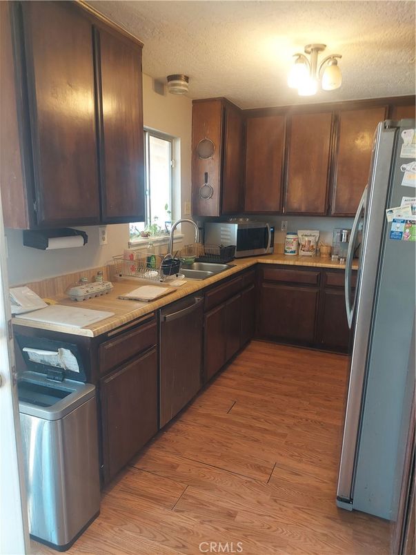 Interior, Kitchen, Wood Texture Flooring