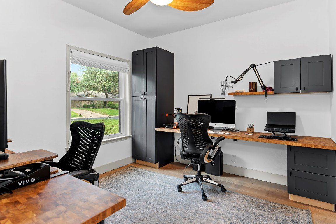 Home Office, Interior, Wood Texture Flooring