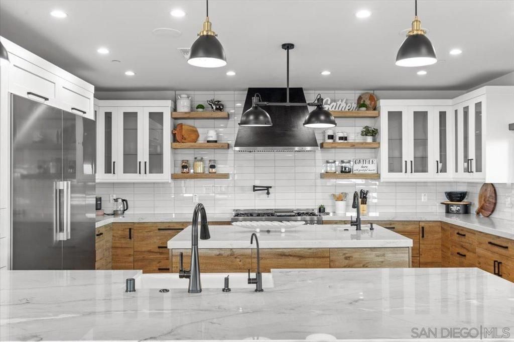 Interior, Kitchen, Pendant Lights, Recessed Lighting, Stainless Steel Appliances