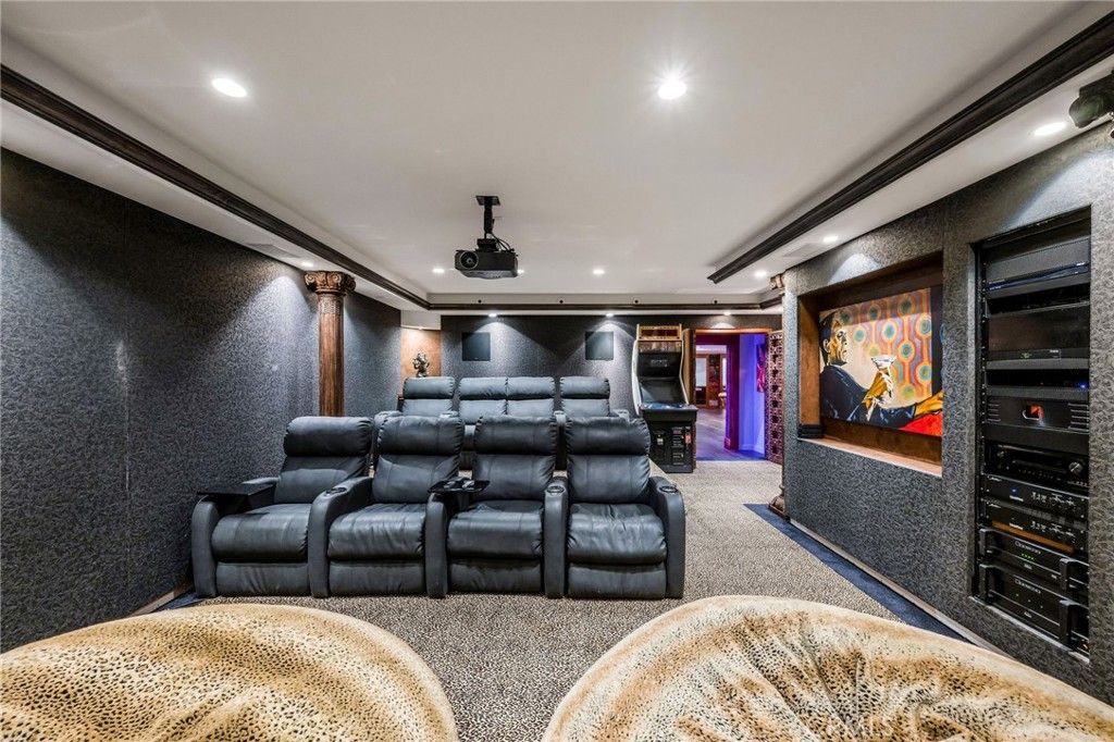 Home Theatre Room, Interior, Recessed Lighting, Theatre Room
