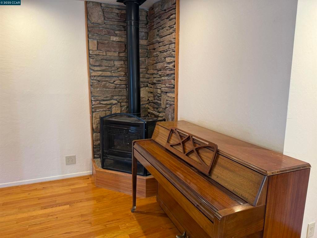 Fireplace, Interior, Stone Walls, Wood Texture Flooring