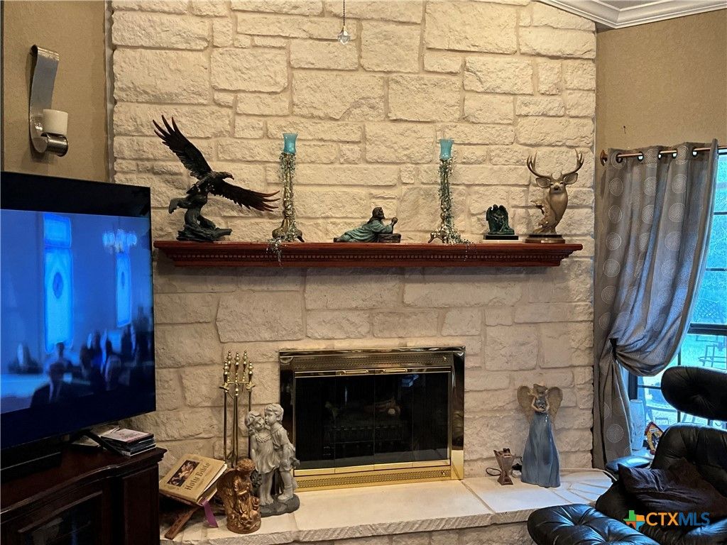 Fireplace, Interior, Stone Walls