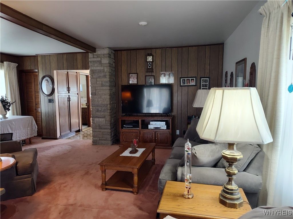 Interior, Living room, Stone Walls