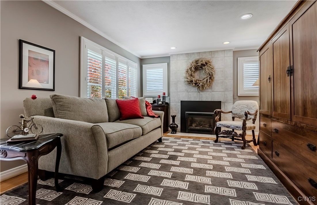 Fireplace, Interior, Living room, Recessed Lighting