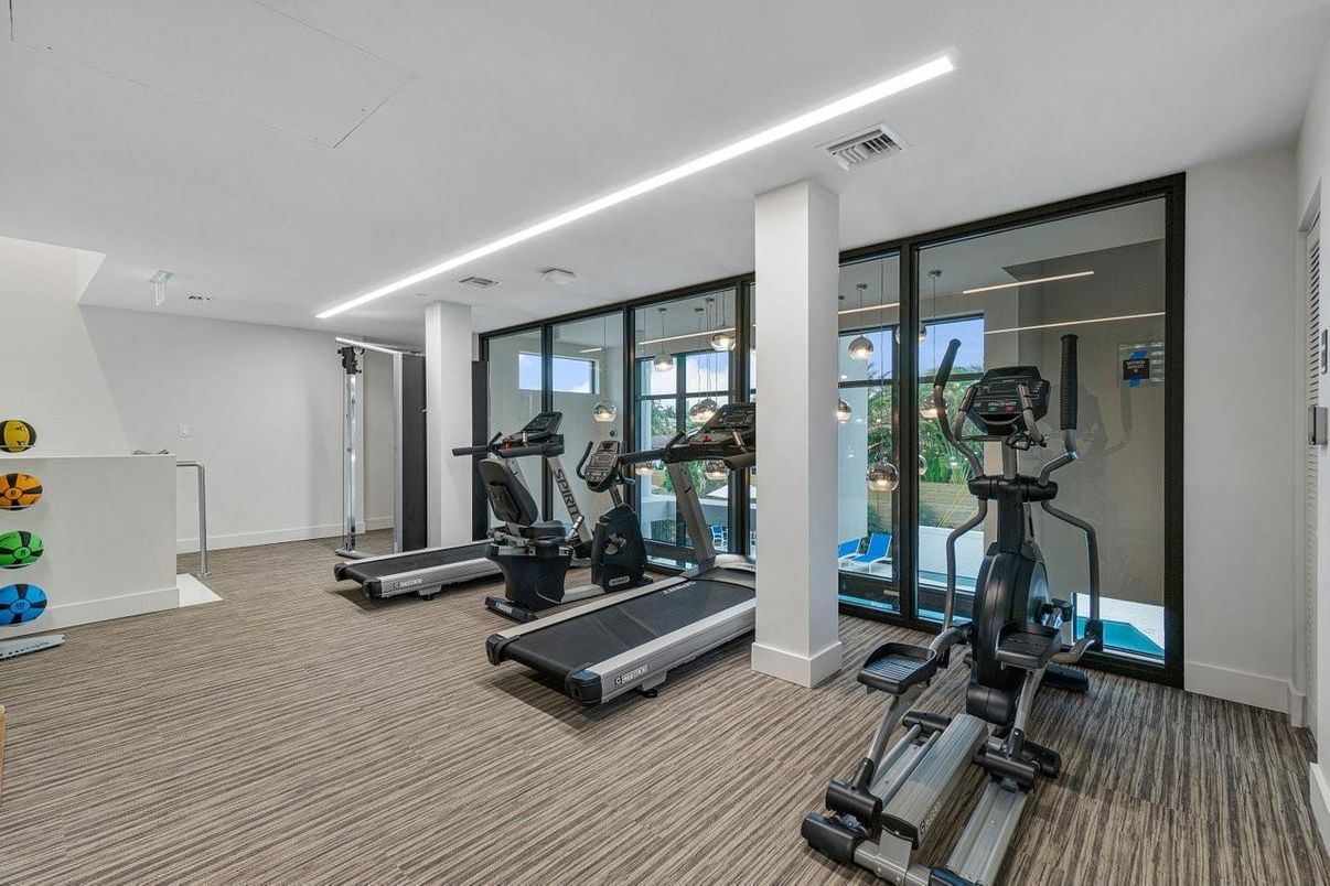Fitness Equipment, Interior, Recessed Lighting