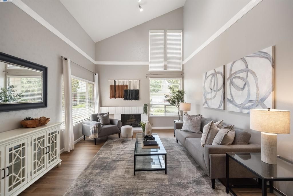 Fireplace, Interior, Living room, Wood Texture Flooring