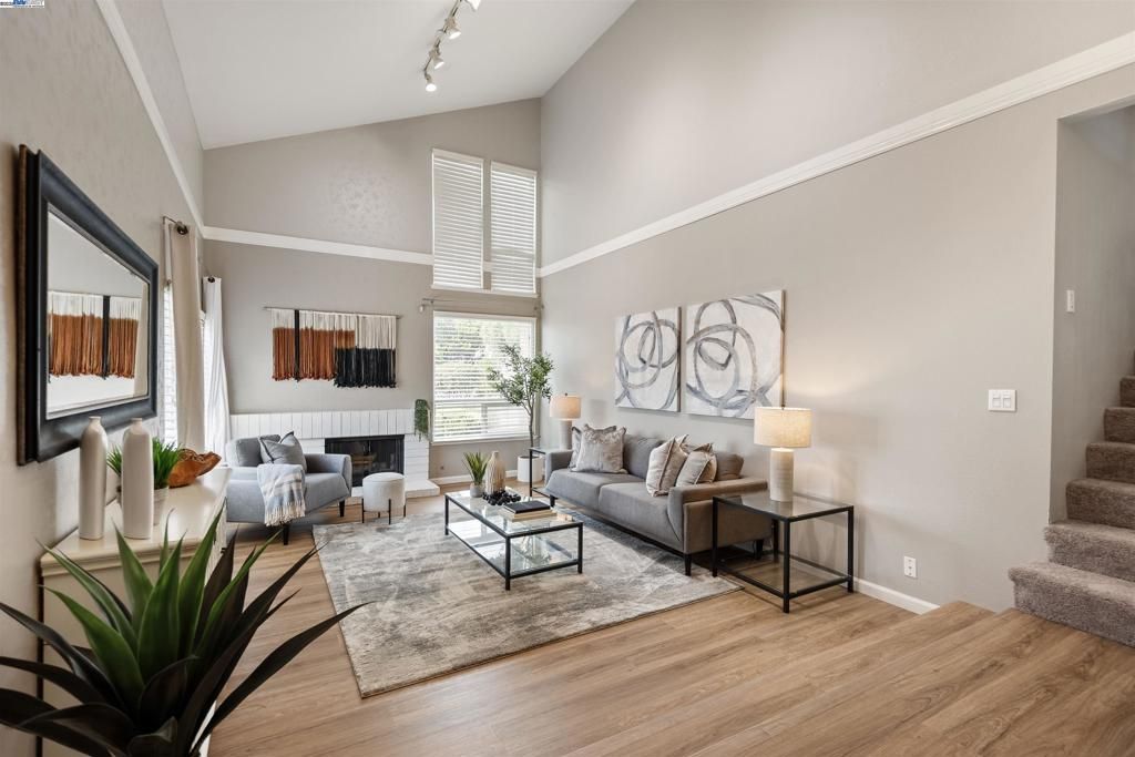 Fireplace, Interior, Living room, Wood Texture Flooring