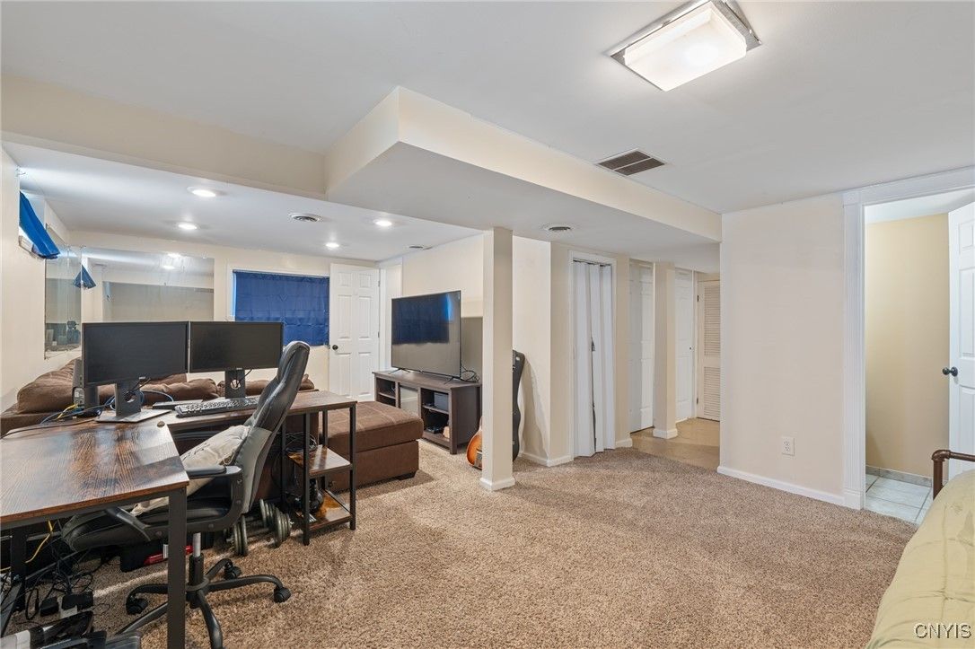 Home Office, Interior, Recessed Lighting