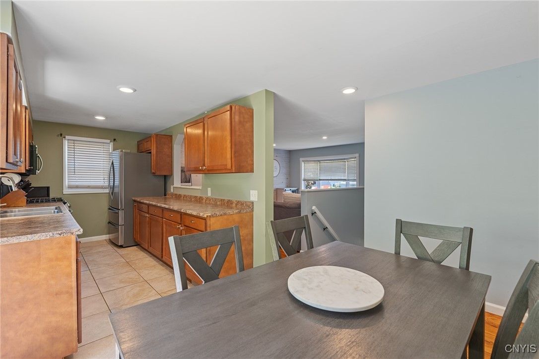 Dining room, Interior, Kitchen, Recessed Lighting