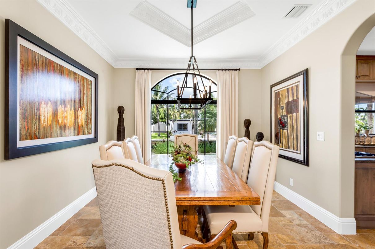 Dining room, Interior, Pendant Lights