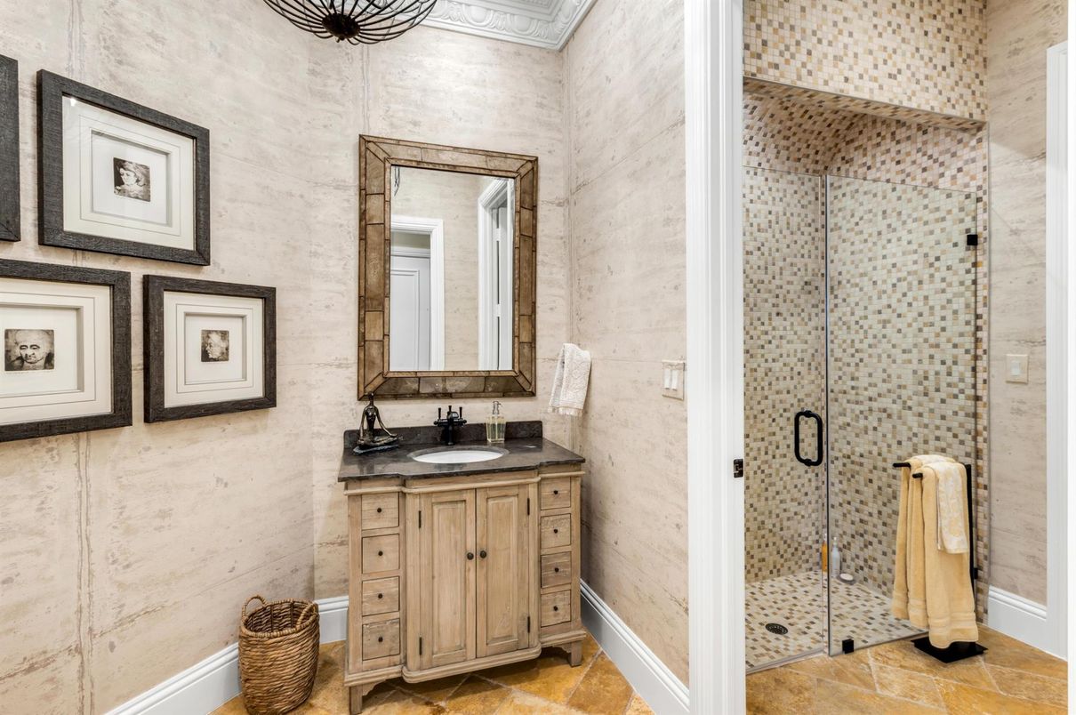 Bathroom, Glass Shower, Interior