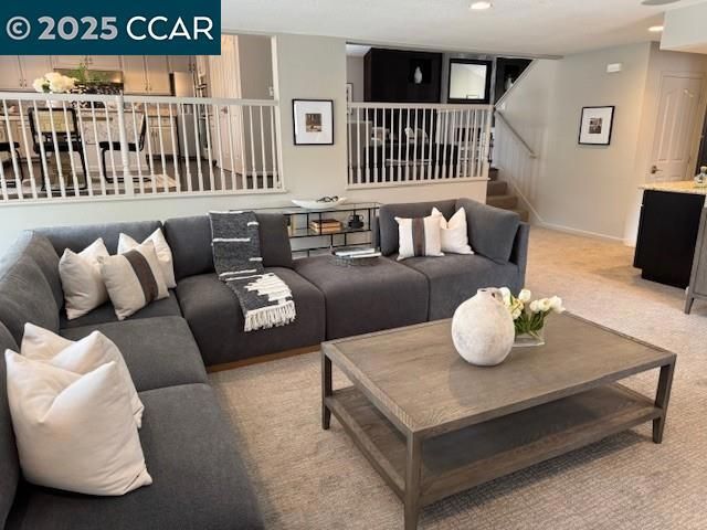 Interior, Living room, Recessed Lighting