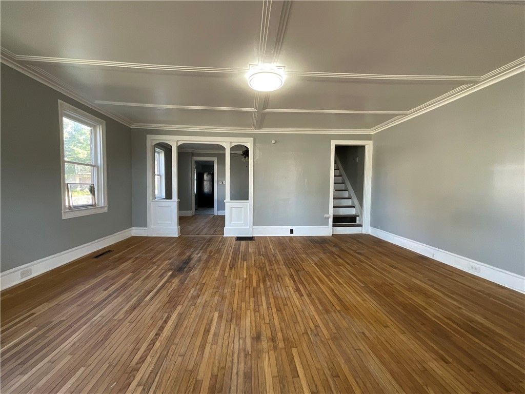 Empty room, Interior, Wood Texture Flooring