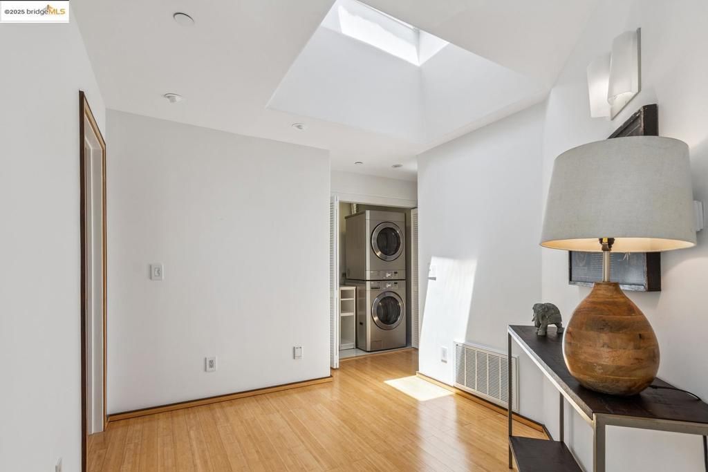 Interior, Recessed Lighting, Utility Closets, Washer, Wood Texture Flooring