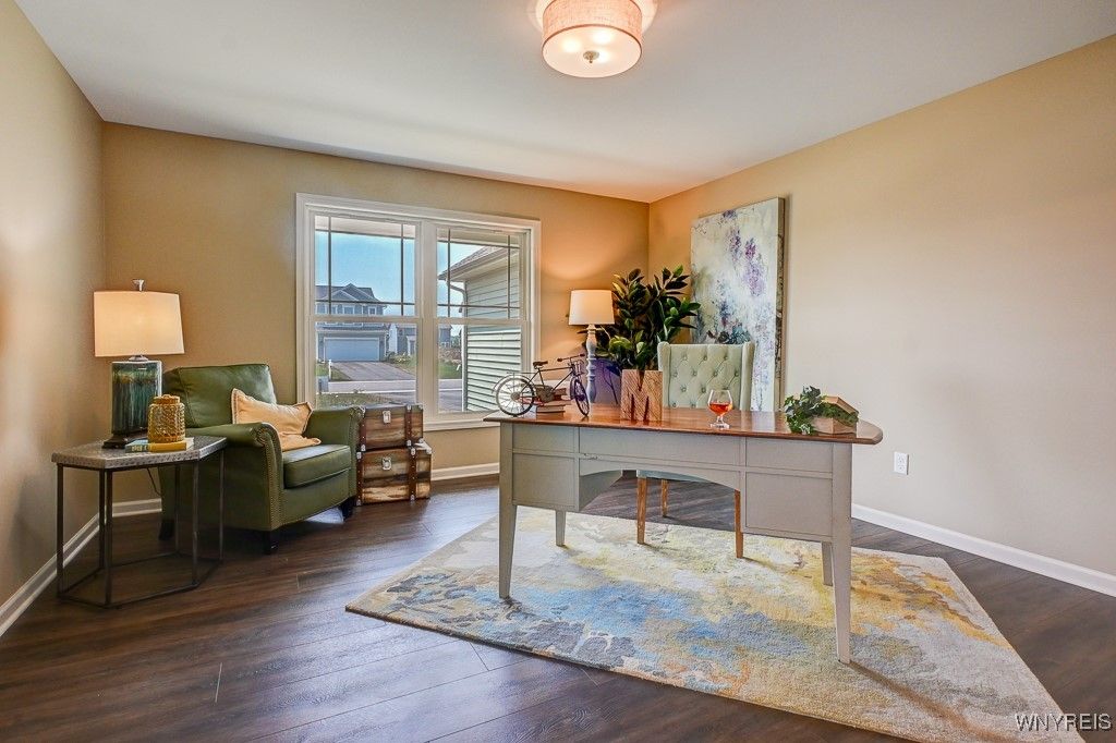 Home Office, Interior, Wood Texture Flooring