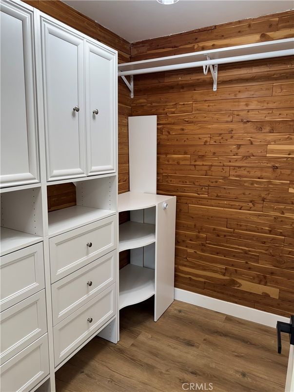 Interior, Walk-in Closets, Wood Texture Flooring, Wooden Walls