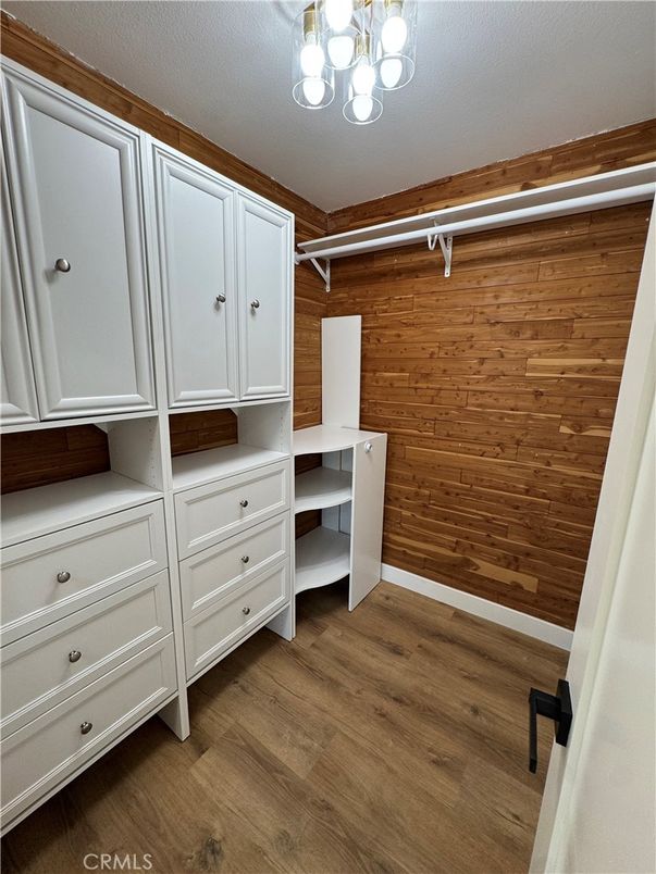 Interior, Walk-in Closets, Wood Texture Flooring, Wooden Walls