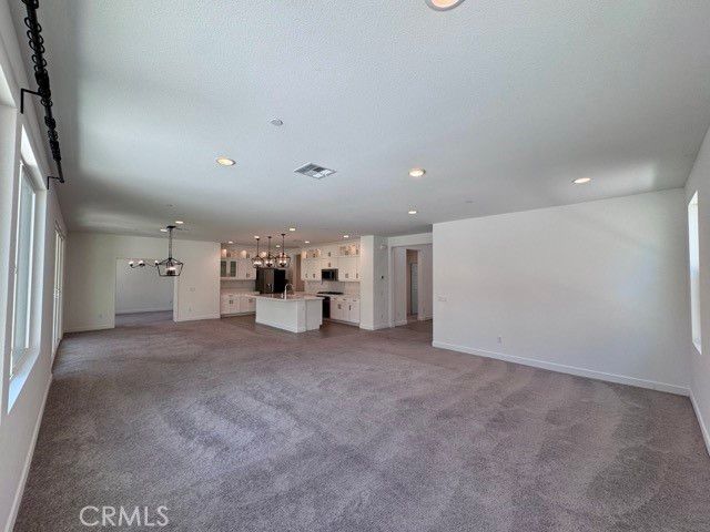 Empty room, Interior, Kitchen, Pendant Lights, Recessed Lighting