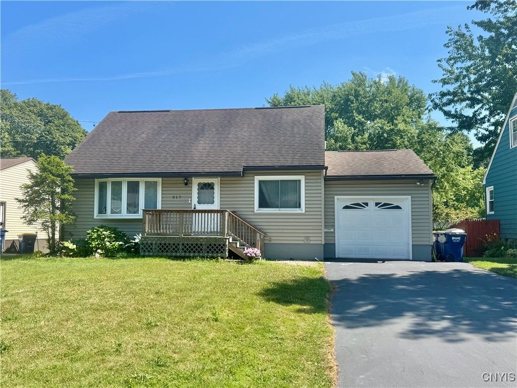 Attached, Backyard, Exterior, Facade, Cape Cod