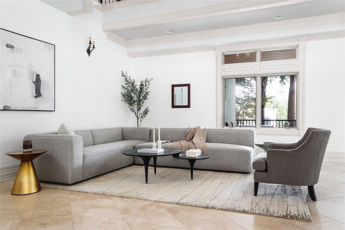 Interior, Living room, Recessed Lighting