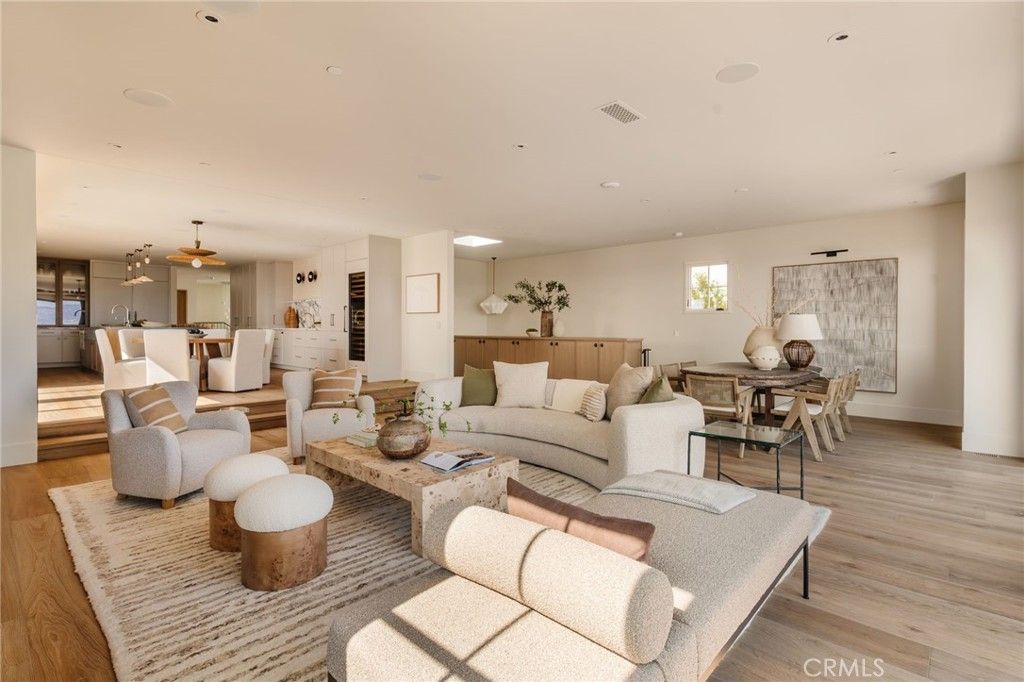 Dining room, Interior, Kitchen, Living room, Pendant Lights, Recessed Lighting, Wood Texture Flooring